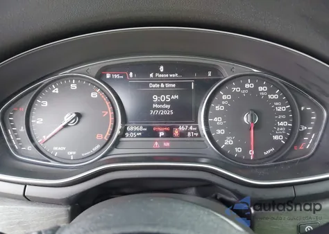 2019 Audi A4 Premium z USA, uszkodzony, nr VIN WAUDNAF47KA030464